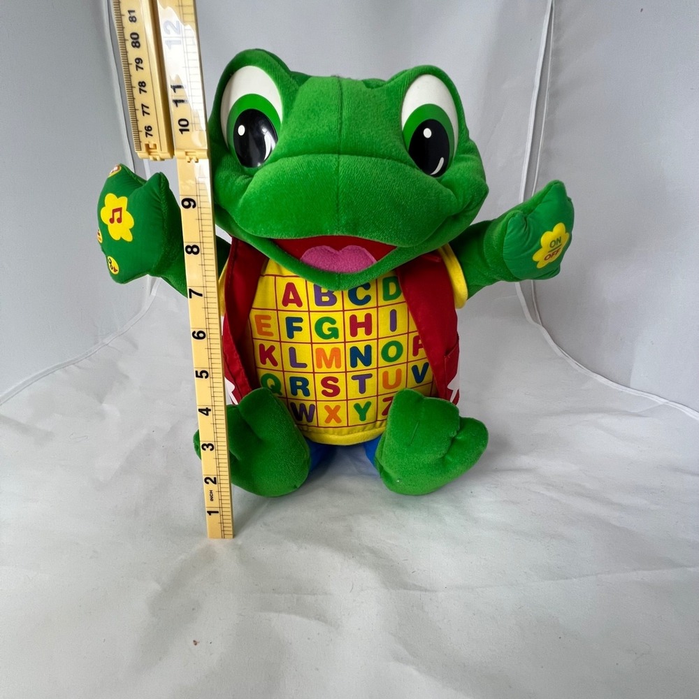 LeapFrog Read And Sing Interactive Plush Frog Learning Toy 2000 Vintage Tested - Picture 5 of 8